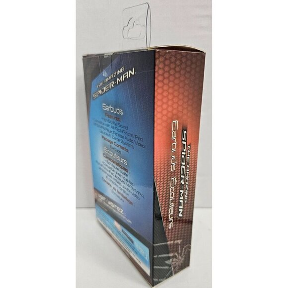 Amazing Spider-Man Kids Stereo Earbuds, Wired 3.5mm Headphones - Picture 3 of 4